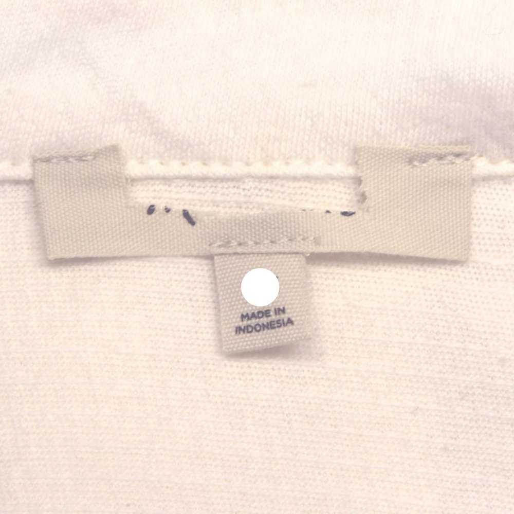 Madewell Plus White Textured Button Down Short Sleeve Cotton Shirt Top Blouse 2X - Picture 14 of 14